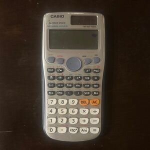 Casio Silver and White Scientific Calculator